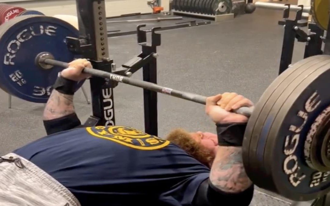 Hafthor Björnsson Crushes a 195-Kilogram (429.9-Pound) Paused Bench Press as Powerlifting Return Looms – Breaking Muscle