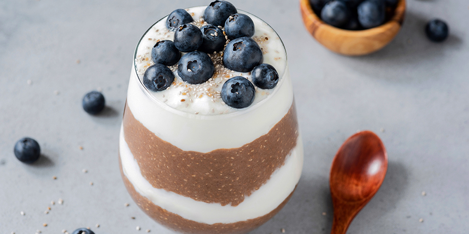 Chocolate Chia Pudding Parfait